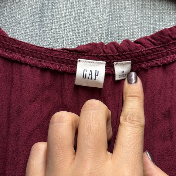GAP Rich Burgundy Dress size medium - Picture 4 of 8